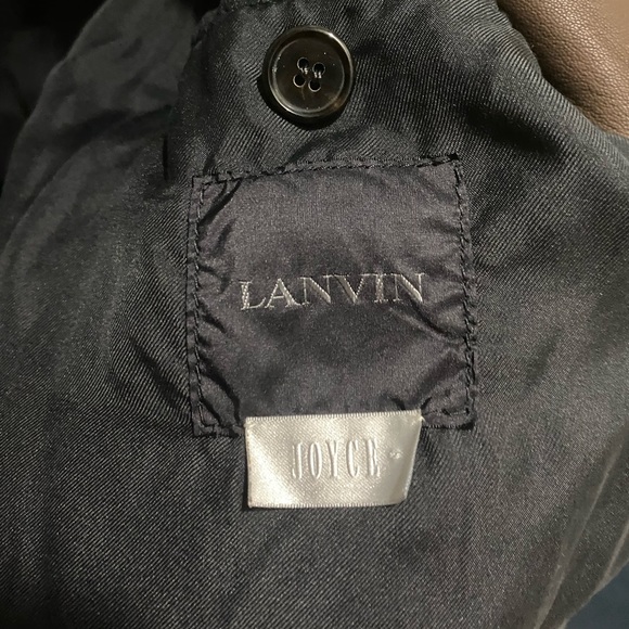 LANVIN BROWN LEATHER JACKET **MADE IN ITALY** - Picture 3 of 4